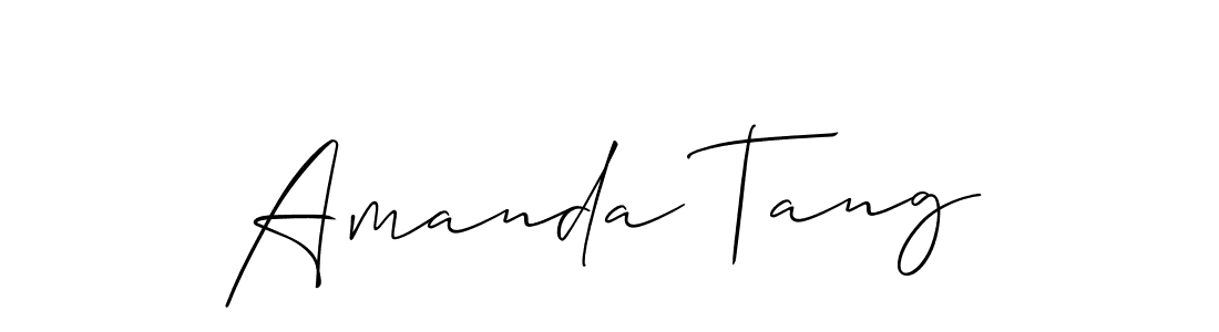 Design your own signature with our free online signature maker. With this signature software, you can create a handwritten (Allison_Script) signature for name Amanda Tang. Amanda Tang signature style 2 images and pictures png