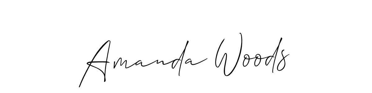 Also we have Amanda Woods name is the best signature style. Create professional handwritten signature collection using Allison_Script autograph style. Amanda Woods signature style 2 images and pictures png