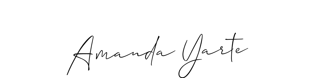 This is the best signature style for the Amanda Yarte name. Also you like these signature font (Allison_Script). Mix name signature. Amanda Yarte signature style 2 images and pictures png