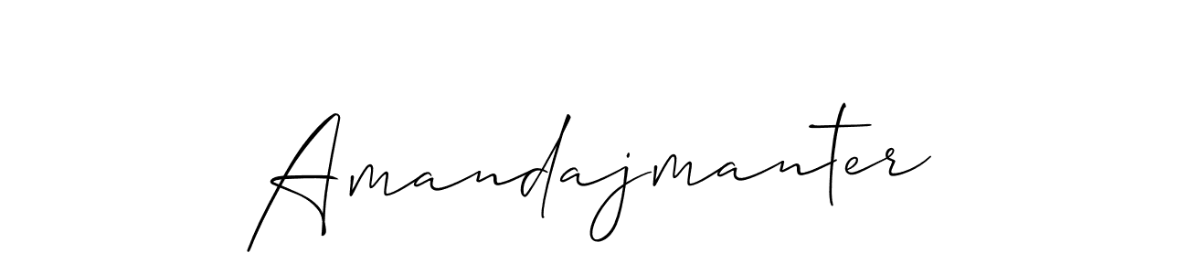 Amandajmanter stylish signature style. Best Handwritten Sign (Allison_Script) for my name. Handwritten Signature Collection Ideas for my name Amandajmanter. Amandajmanter signature style 2 images and pictures png