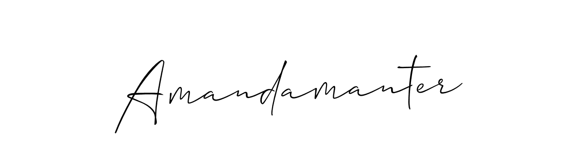 Make a beautiful signature design for name Amandamanter. Use this online signature maker to create a handwritten signature for free. Amandamanter signature style 2 images and pictures png