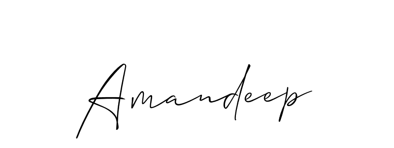 Best and Professional Signature Style for Amandeep. Allison_Script Best Signature Style Collection. Amandeep signature style 2 images and pictures png