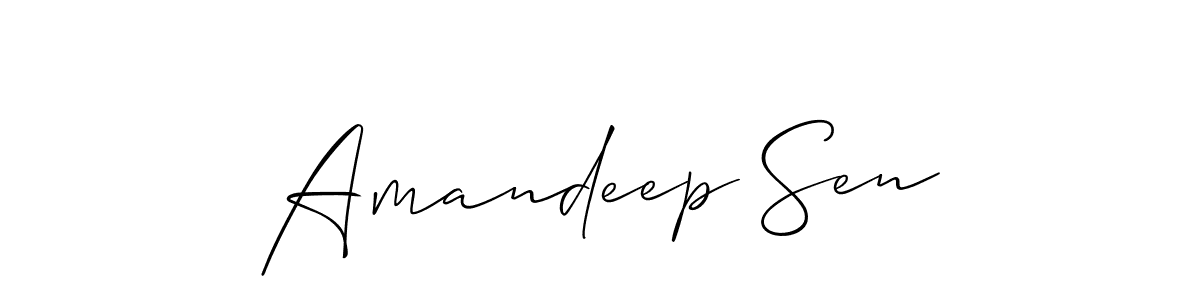 if you are searching for the best signature style for your name Amandeep Sen. so please give up your signature search. here we have designed multiple signature styles  using Allison_Script. Amandeep Sen signature style 2 images and pictures png