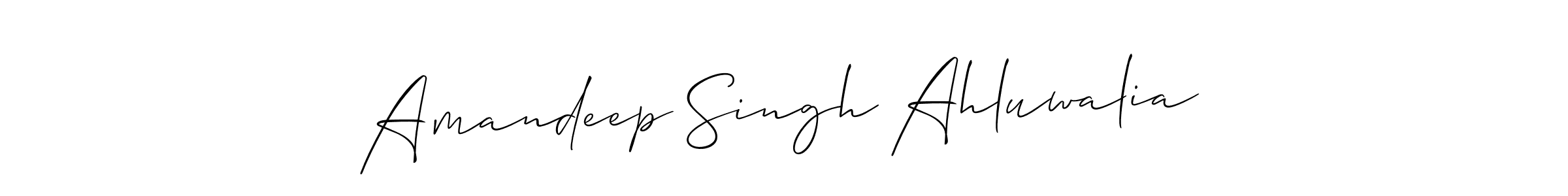 How to make Amandeep Singh Ahluwalia signature? Allison_Script is a professional autograph style. Create handwritten signature for Amandeep Singh Ahluwalia name. Amandeep Singh Ahluwalia signature style 2 images and pictures png