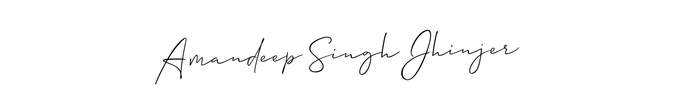 You should practise on your own different ways (Allison_Script) to write your name (Amandeep Singh Jhinjer) in signature. don't let someone else do it for you. Amandeep Singh Jhinjer signature style 2 images and pictures png