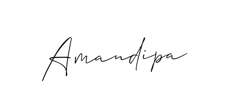 Make a short Amandipa signature style. Manage your documents anywhere anytime using Allison_Script. Create and add eSignatures, submit forms, share and send files easily. Amandipa signature style 2 images and pictures png