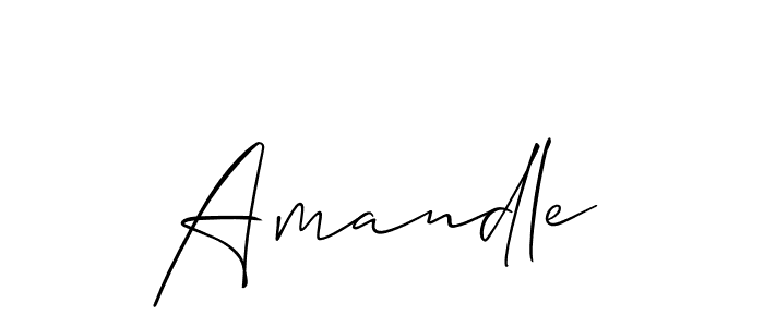 Make a short Amandle signature style. Manage your documents anywhere anytime using Allison_Script. Create and add eSignatures, submit forms, share and send files easily. Amandle signature style 2 images and pictures png