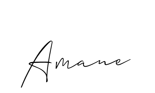 Use a signature maker to create a handwritten signature online. With this signature software, you can design (Allison_Script) your own signature for name Amane. Amane signature style 2 images and pictures png