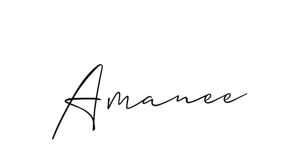 Make a short Amanee signature style. Manage your documents anywhere anytime using Allison_Script. Create and add eSignatures, submit forms, share and send files easily. Amanee signature style 2 images and pictures png