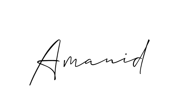 Make a beautiful signature design for name Amanid. Use this online signature maker to create a handwritten signature for free. Amanid signature style 2 images and pictures png