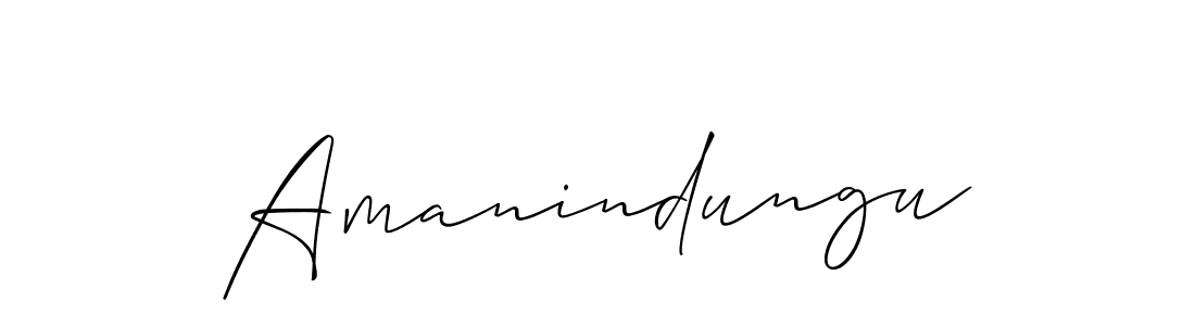 Use a signature maker to create a handwritten signature online. With this signature software, you can design (Allison_Script) your own signature for name Amanindungu. Amanindungu signature style 2 images and pictures png