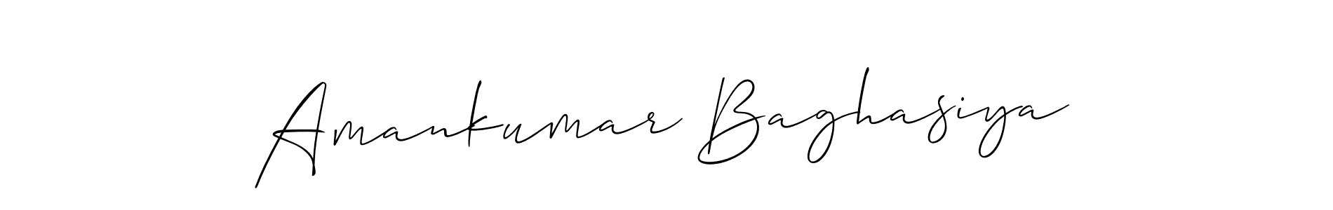 It looks lik you need a new signature style for name Amankumar Baghasiya. Design unique handwritten (Allison_Script) signature with our free signature maker in just a few clicks. Amankumar Baghasiya signature style 2 images and pictures png