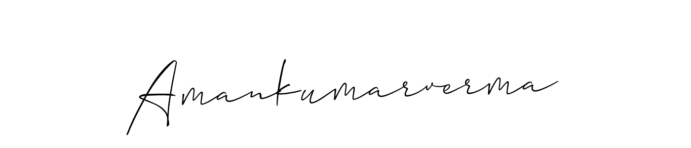 It looks lik you need a new signature style for name Amankumarverma. Design unique handwritten (Allison_Script) signature with our free signature maker in just a few clicks. Amankumarverma signature style 2 images and pictures png