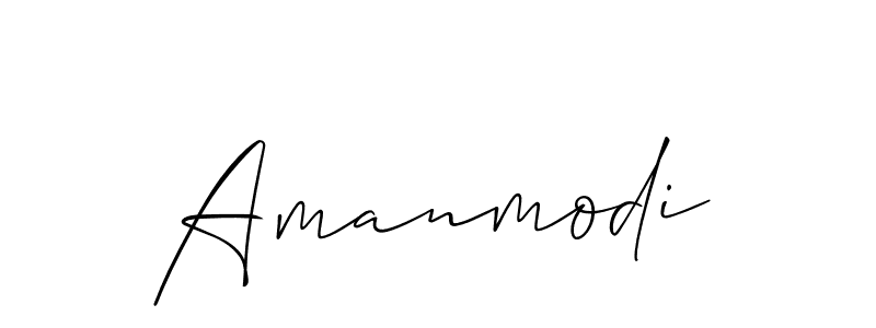 How to make Amanmodi signature? Allison_Script is a professional autograph style. Create handwritten signature for Amanmodi name. Amanmodi signature style 2 images and pictures png
