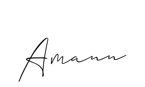 Create a beautiful signature design for name Amann. With this signature (Allison_Script) fonts, you can make a handwritten signature for free. Amann signature style 2 images and pictures png