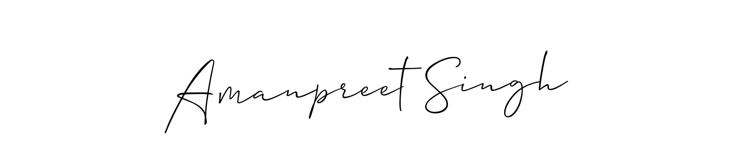Design your own signature with our free online signature maker. With this signature software, you can create a handwritten (Allison_Script) signature for name Amanpreet Singh. Amanpreet Singh signature style 2 images and pictures png