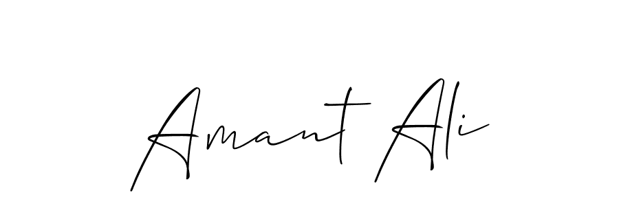 How to make Amant Ali signature? Allison_Script is a professional autograph style. Create handwritten signature for Amant Ali name. Amant Ali signature style 2 images and pictures png