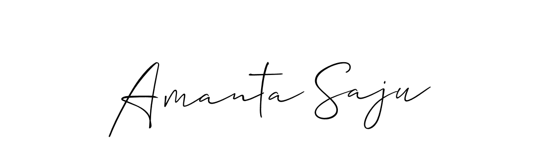 Similarly Allison_Script is the best handwritten signature design. Signature creator online .You can use it as an online autograph creator for name Amanta Saju. Amanta Saju signature style 2 images and pictures png