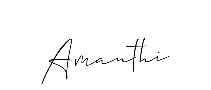 Make a beautiful signature design for name Amanthi. Use this online signature maker to create a handwritten signature for free. Amanthi signature style 2 images and pictures png