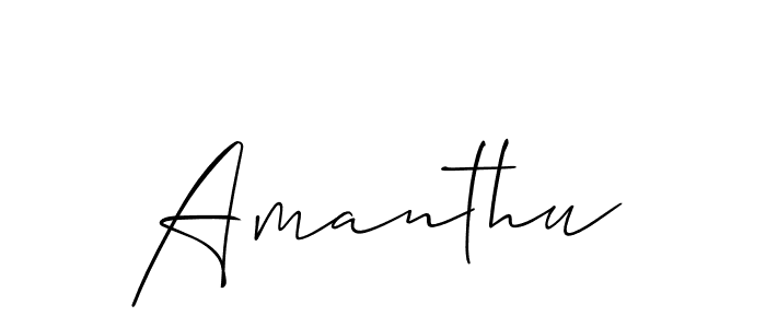 Make a beautiful signature design for name Amanthu. Use this online signature maker to create a handwritten signature for free. Amanthu signature style 2 images and pictures png