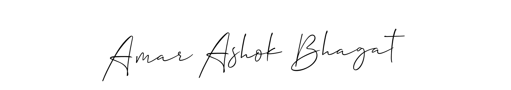 Design your own signature with our free online signature maker. With this signature software, you can create a handwritten (Allison_Script) signature for name Amar Ashok Bhagat. Amar Ashok Bhagat signature style 2 images and pictures png