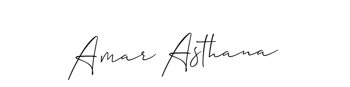 Use a signature maker to create a handwritten signature online. With this signature software, you can design (Allison_Script) your own signature for name Amar Asthana. Amar Asthana signature style 2 images and pictures png