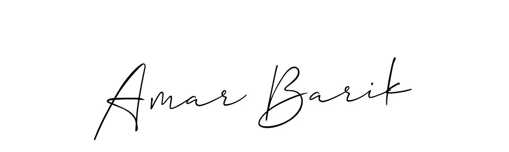 It looks lik you need a new signature style for name Amar Barik. Design unique handwritten (Allison_Script) signature with our free signature maker in just a few clicks. Amar Barik signature style 2 images and pictures png