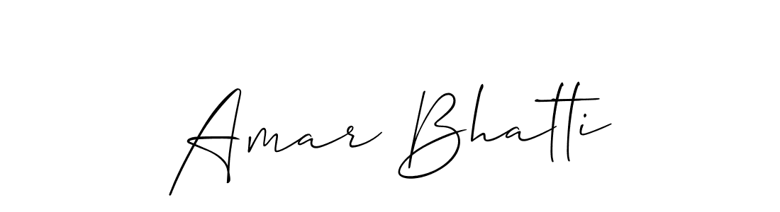 if you are searching for the best signature style for your name Amar Bhatti. so please give up your signature search. here we have designed multiple signature styles  using Allison_Script. Amar Bhatti signature style 2 images and pictures png