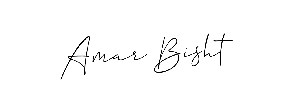 Amar Bisht stylish signature style. Best Handwritten Sign (Allison_Script) for my name. Handwritten Signature Collection Ideas for my name Amar Bisht. Amar Bisht signature style 2 images and pictures png