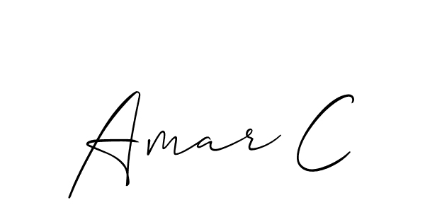 Also You can easily find your signature by using the search form. We will create Amar C name handwritten signature images for you free of cost using Allison_Script sign style. Amar C signature style 2 images and pictures png