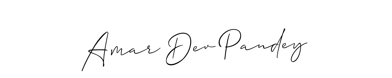 Amar Dev Pandey stylish signature style. Best Handwritten Sign (Allison_Script) for my name. Handwritten Signature Collection Ideas for my name Amar Dev Pandey. Amar Dev Pandey signature style 2 images and pictures png