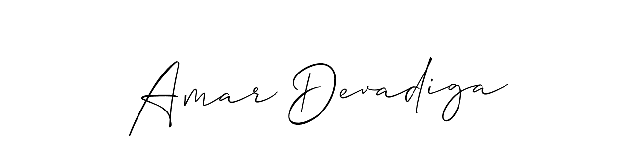 Design your own signature with our free online signature maker. With this signature software, you can create a handwritten (Allison_Script) signature for name Amar Devadiga. Amar Devadiga signature style 2 images and pictures png