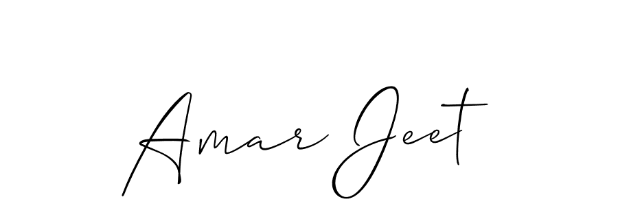 The best way (Allison_Script) to make a short signature is to pick only two or three words in your name. The name Amar Jeet include a total of six letters. For converting this name. Amar Jeet signature style 2 images and pictures png