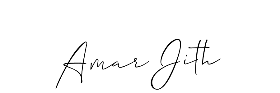 Also we have Amar Jith name is the best signature style. Create professional handwritten signature collection using Allison_Script autograph style. Amar Jith signature style 2 images and pictures png