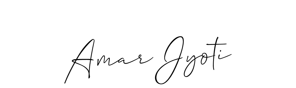 Similarly Allison_Script is the best handwritten signature design. Signature creator online .You can use it as an online autograph creator for name Amar Jyoti. Amar Jyoti signature style 2 images and pictures png