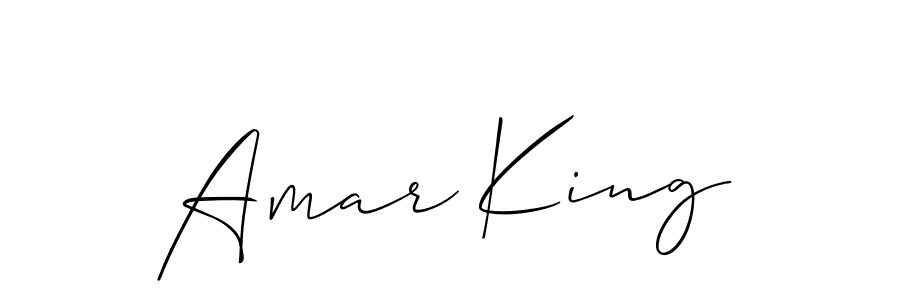 Create a beautiful signature design for name Amar King. With this signature (Allison_Script) fonts, you can make a handwritten signature for free. Amar King signature style 2 images and pictures png