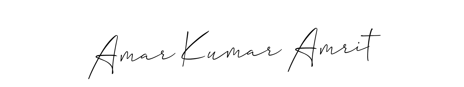 Design your own signature with our free online signature maker. With this signature software, you can create a handwritten (Allison_Script) signature for name Amar Kumar Amrit. Amar Kumar Amrit signature style 2 images and pictures png