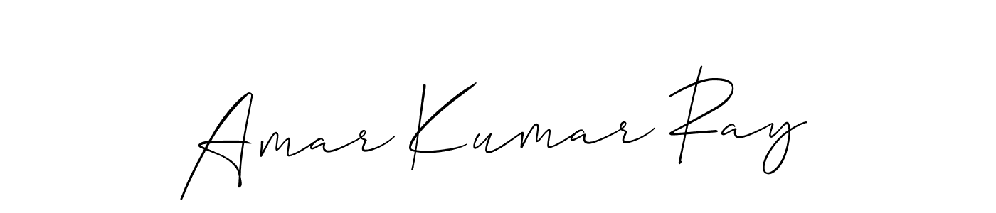 if you are searching for the best signature style for your name Amar Kumar Ray. so please give up your signature search. here we have designed multiple signature styles  using Allison_Script. Amar Kumar Ray signature style 2 images and pictures png