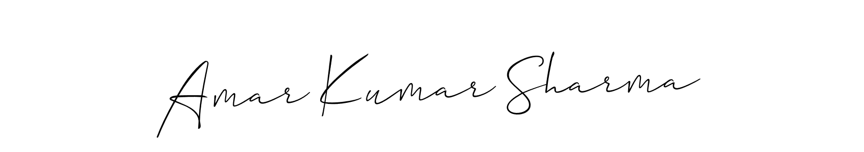 It looks lik you need a new signature style for name Amar Kumar Sharma. Design unique handwritten (Allison_Script) signature with our free signature maker in just a few clicks. Amar Kumar Sharma signature style 2 images and pictures png