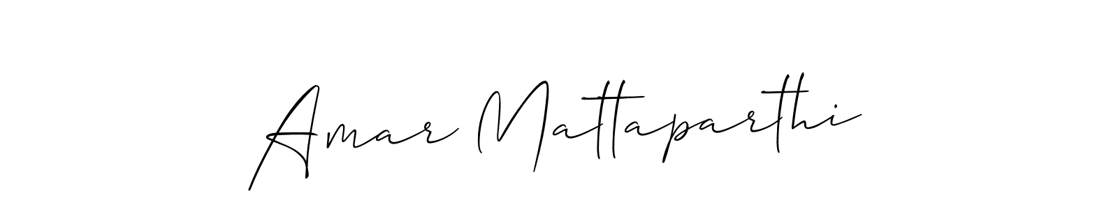 You can use this online signature creator to create a handwritten signature for the name Amar Mattaparthi. This is the best online autograph maker. Amar Mattaparthi signature style 2 images and pictures png