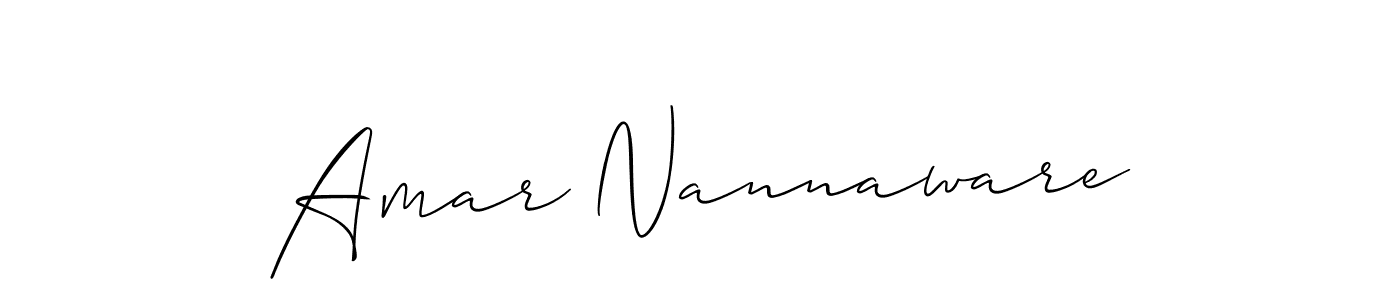 Also we have Amar Nannaware name is the best signature style. Create professional handwritten signature collection using Allison_Script autograph style. Amar Nannaware signature style 2 images and pictures png