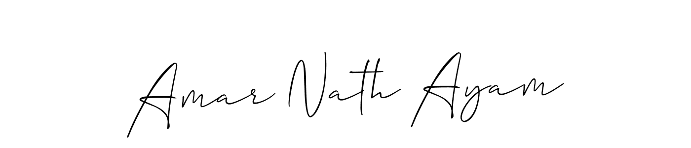 How to Draw Amar Nath Ayam signature style? Allison_Script is a latest design signature styles for name Amar Nath Ayam. Amar Nath Ayam signature style 2 images and pictures png