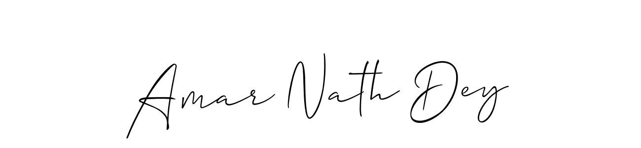 Make a beautiful signature design for name Amar Nath Dey. With this signature (Allison_Script) style, you can create a handwritten signature for free. Amar Nath Dey signature style 2 images and pictures png