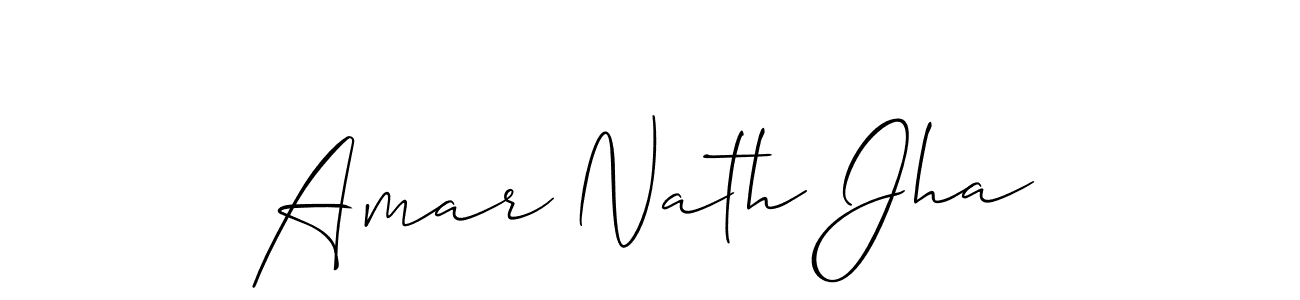 It looks lik you need a new signature style for name Amar Nath Jha. Design unique handwritten (Allison_Script) signature with our free signature maker in just a few clicks. Amar Nath Jha signature style 2 images and pictures png