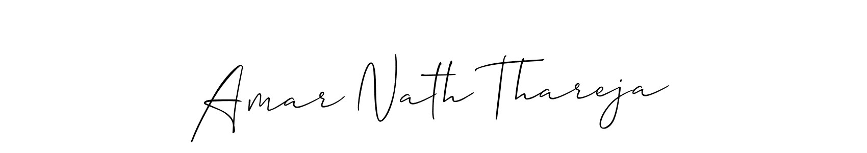 Also we have Amar Nath Thareja name is the best signature style. Create professional handwritten signature collection using Allison_Script autograph style. Amar Nath Thareja signature style 2 images and pictures png