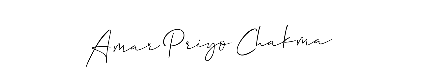 Make a short Amar Priyo Chakma signature style. Manage your documents anywhere anytime using Allison_Script. Create and add eSignatures, submit forms, share and send files easily. Amar Priyo Chakma signature style 2 images and pictures png