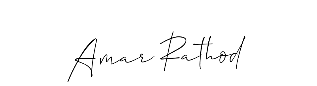 Also we have Amar Rathod name is the best signature style. Create professional handwritten signature collection using Allison_Script autograph style. Amar Rathod signature style 2 images and pictures png