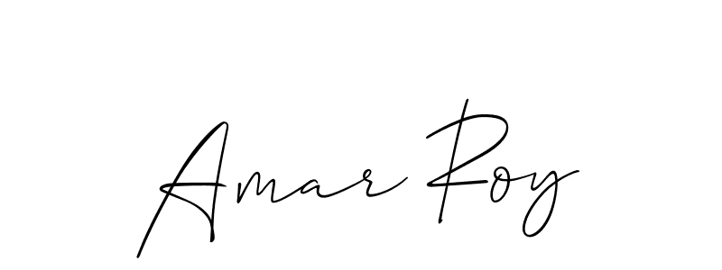 Design your own signature with our free online signature maker. With this signature software, you can create a handwritten (Allison_Script) signature for name Amar Roy. Amar Roy signature style 2 images and pictures png