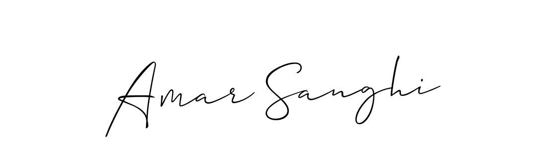 Make a beautiful signature design for name Amar Sanghi. With this signature (Allison_Script) style, you can create a handwritten signature for free. Amar Sanghi signature style 2 images and pictures png