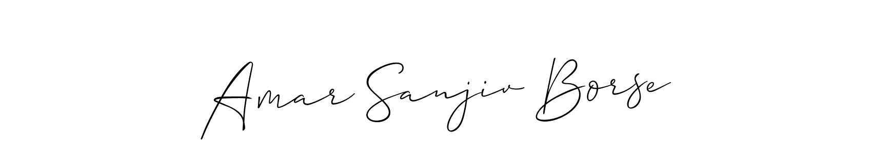 Use a signature maker to create a handwritten signature online. With this signature software, you can design (Allison_Script) your own signature for name Amar Sanjiv Borse. Amar Sanjiv Borse signature style 2 images and pictures png